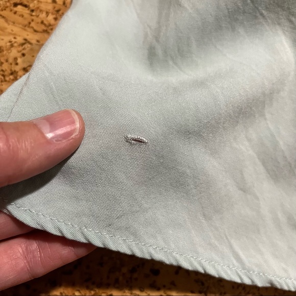 Torrid Mint Blue Challis Sharkbite Skater Smocked Dress Sz 1X - Picture 13 of 16